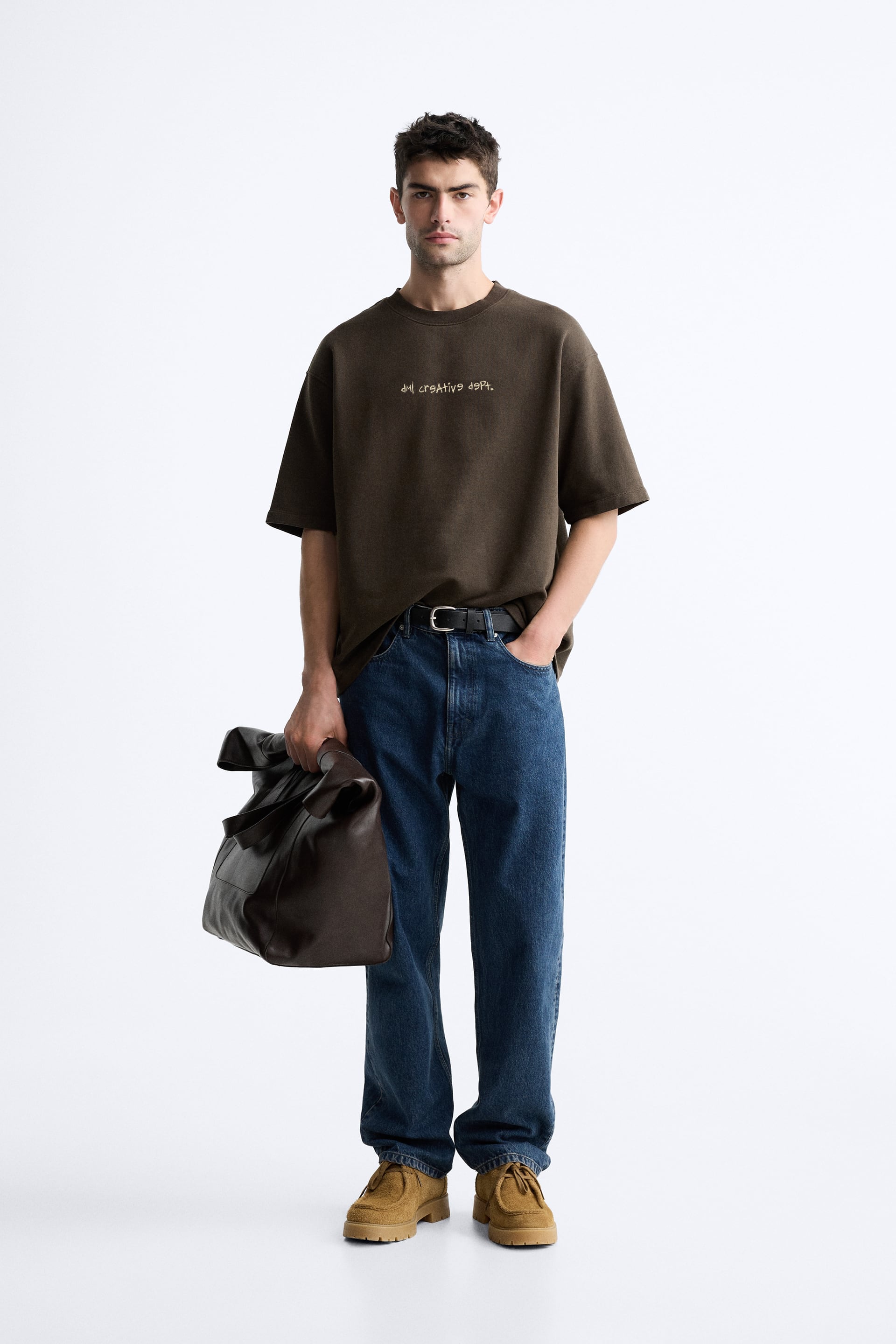 COFFEE PORSCHE TSHIRT, FRENCH TERRY OVERSIZED T-SHIRT