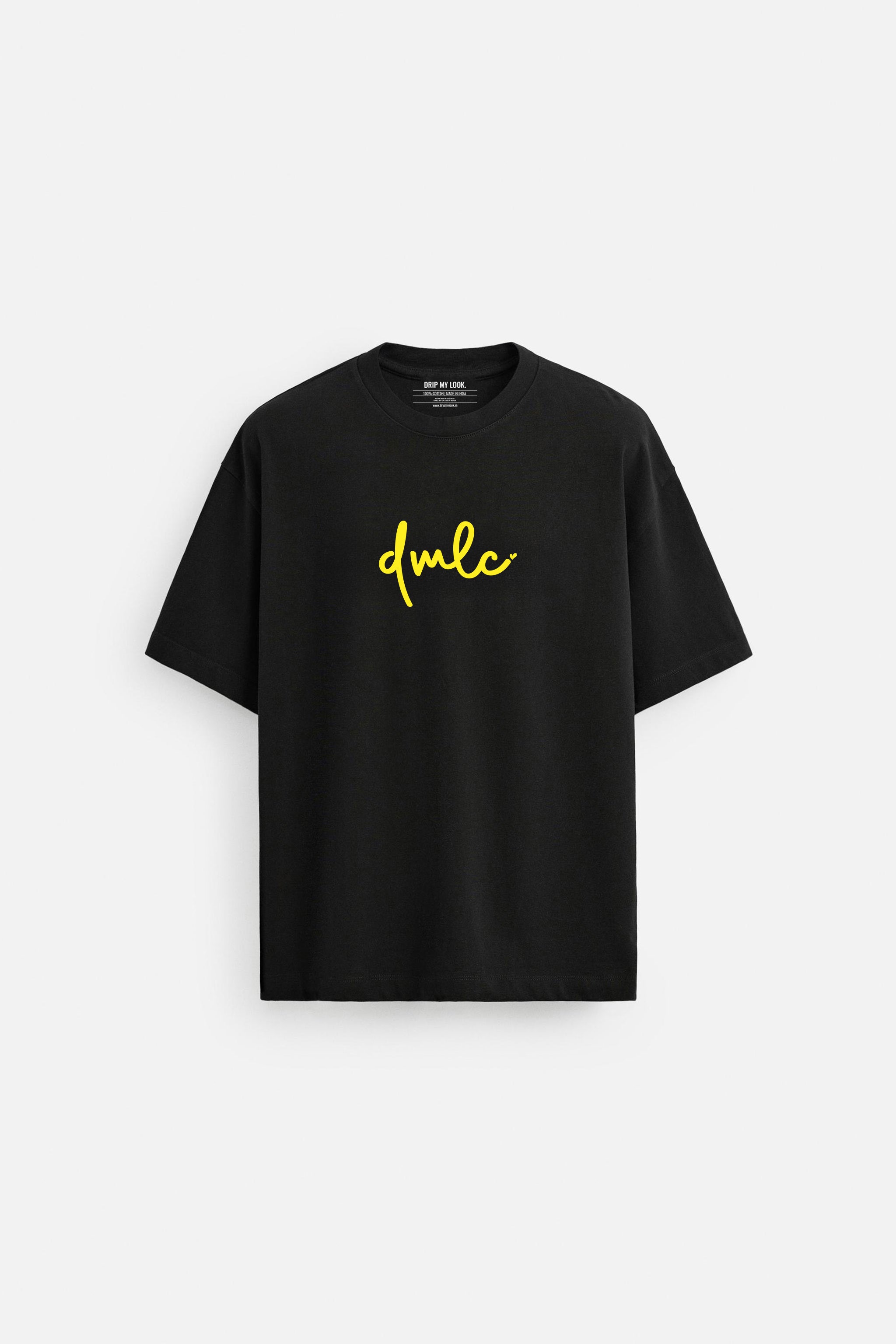 TOLD GPT BLACK TERRY OVERSIZED TSHIRT