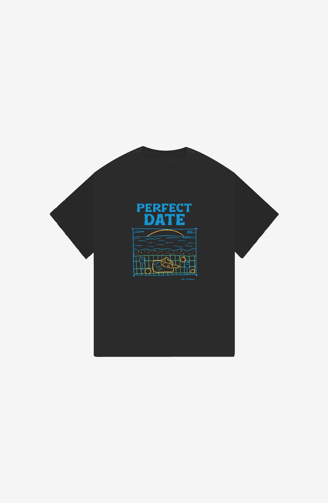PERFECT DATE BLACK OVERSIZED T-SHIRT
