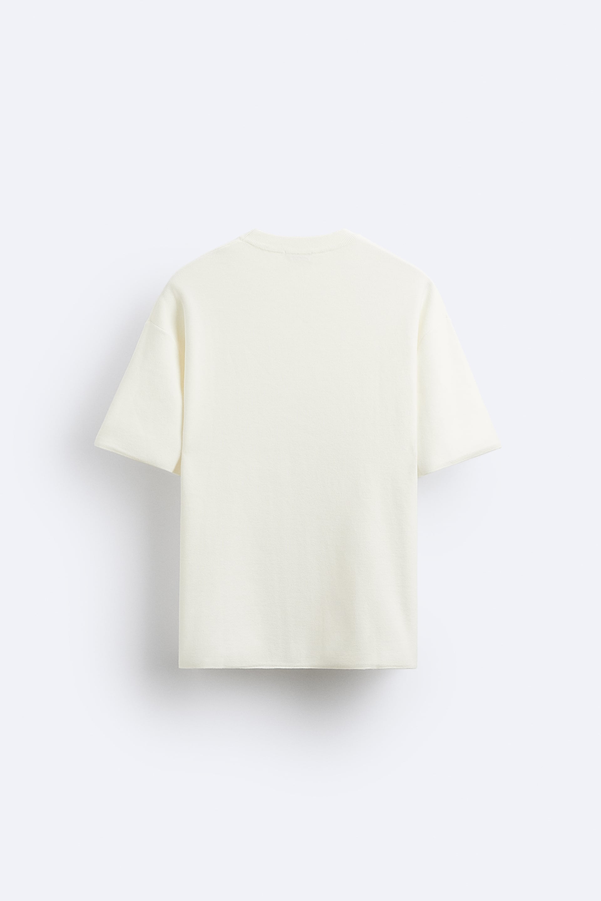 CREAM WHITE LOOSE FIT T-SHIRT