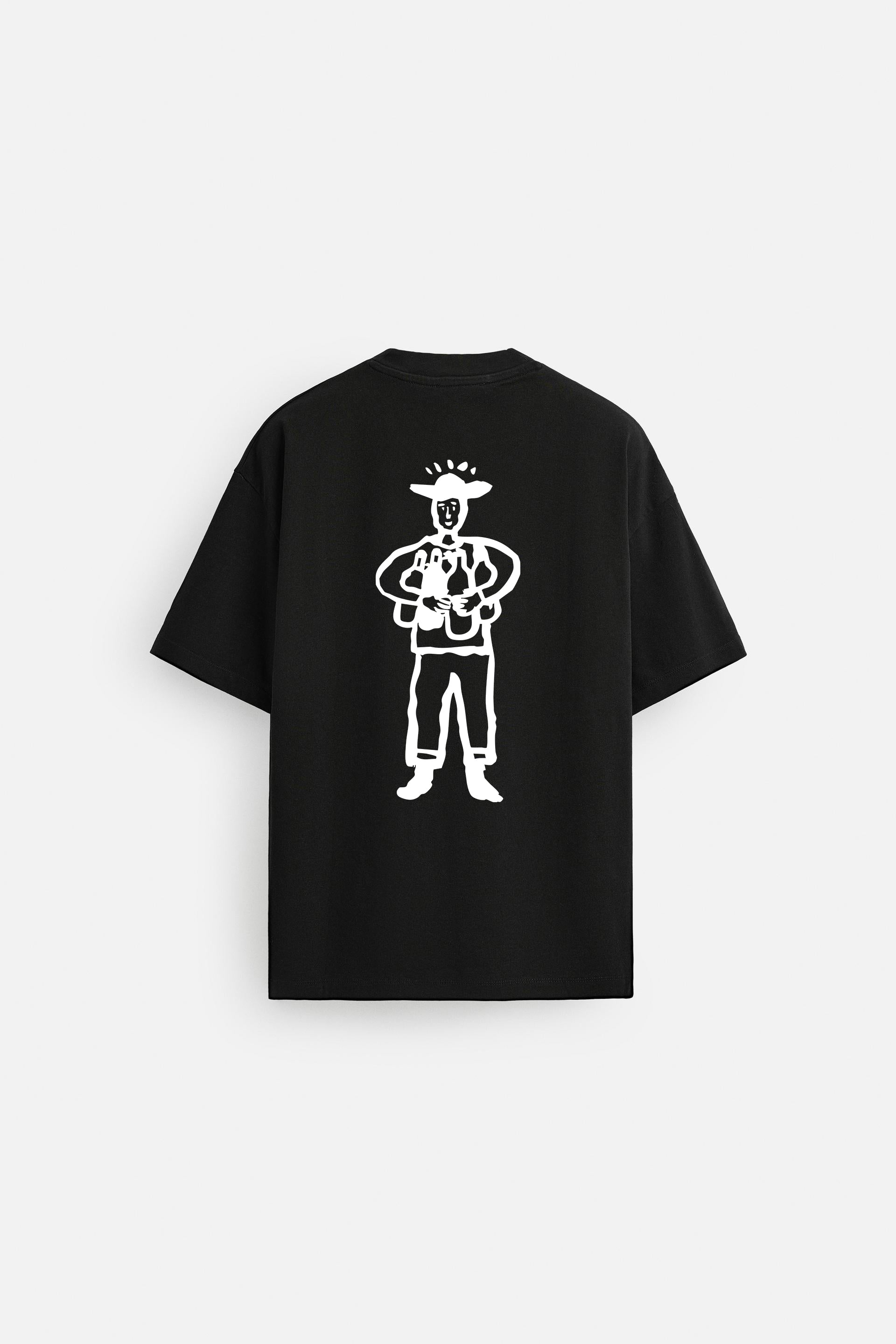 HOUSEPARTY BLACK LOOSEFIT TSHIRT