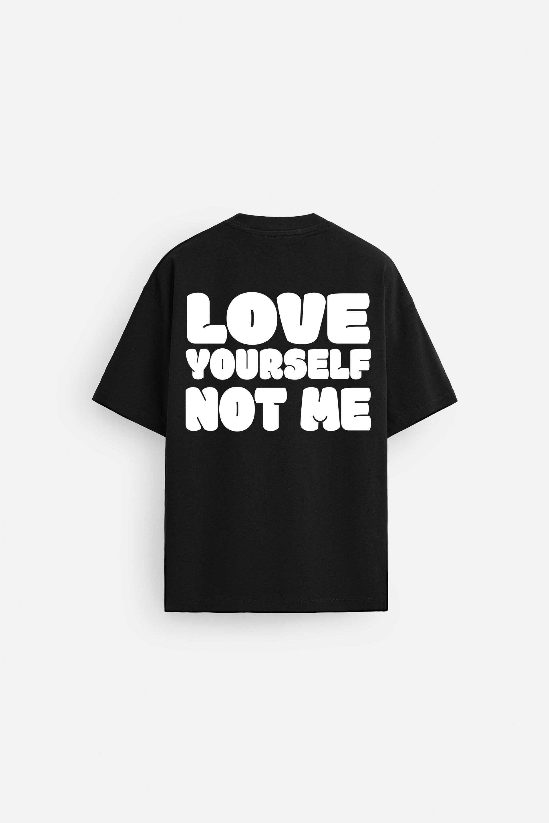 LOVE YOURSELF BLACK LOOSEFIT TSHIRT