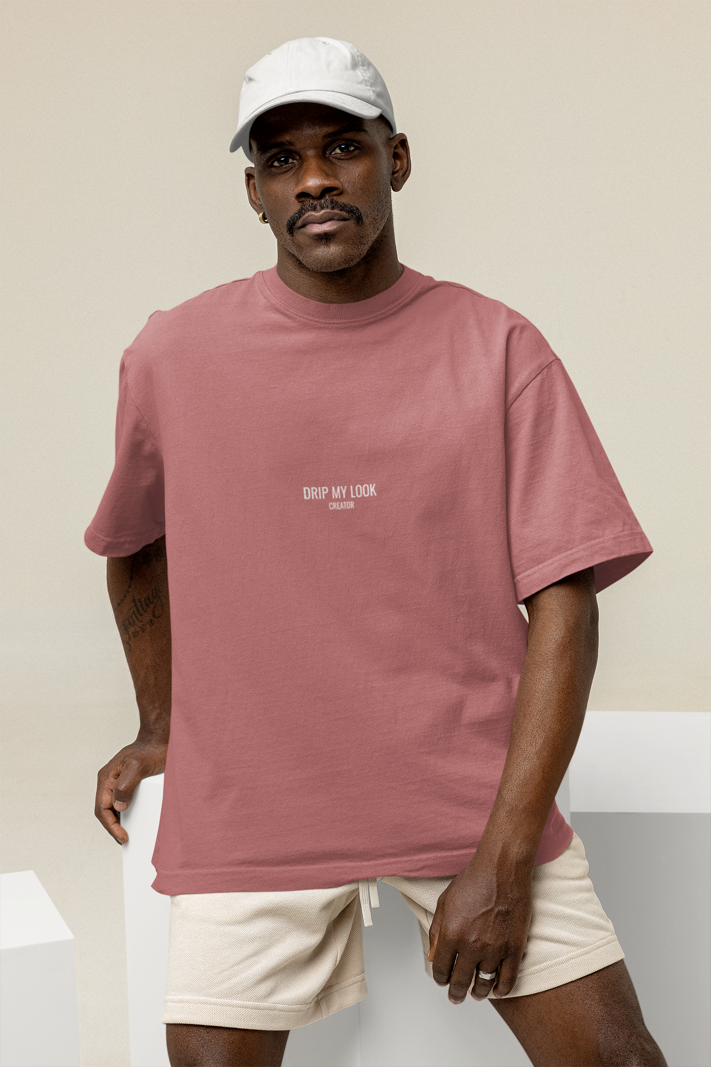 DML ORIGINALS RED OVERSIZE T-SHIRT