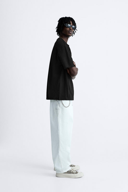 BLACK SWEATSHIRT HEAVYWEIGHT OVERSIZED T-SHIRT