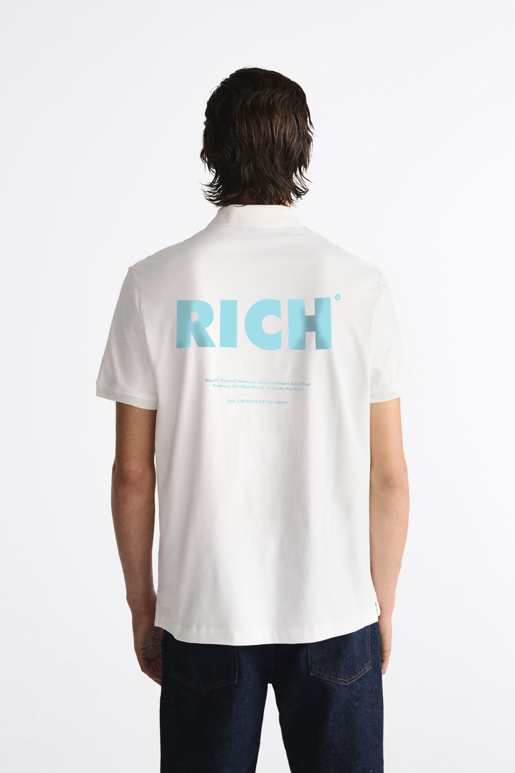 RICH WHITE POLO SHIRT