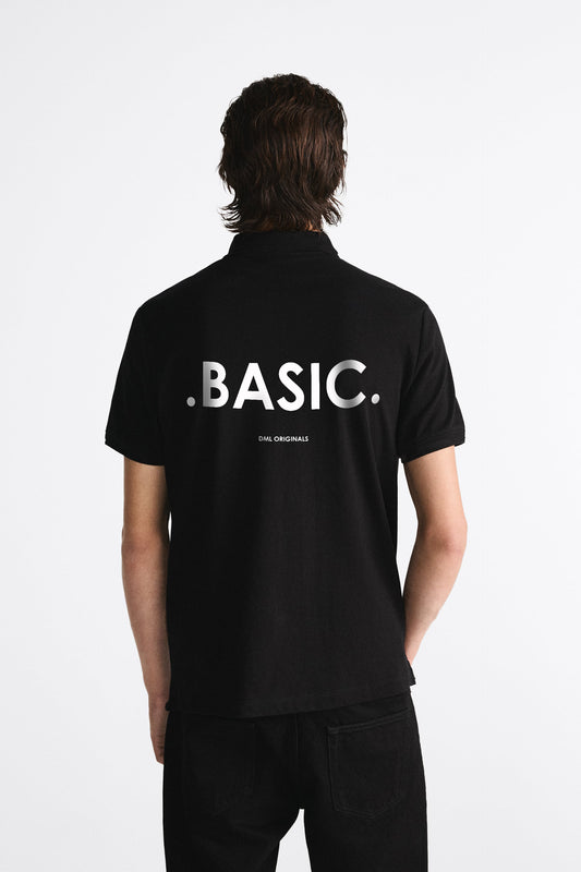 BASIC BLACK POLO SHIRT