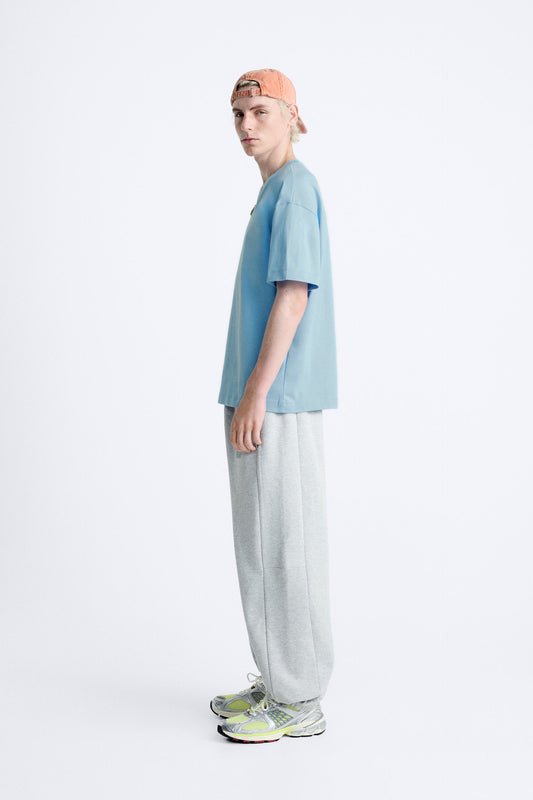 SKYBLUE SWEATSHIRT HEAVYWEIGHT OVERSIZED T-SHIRT