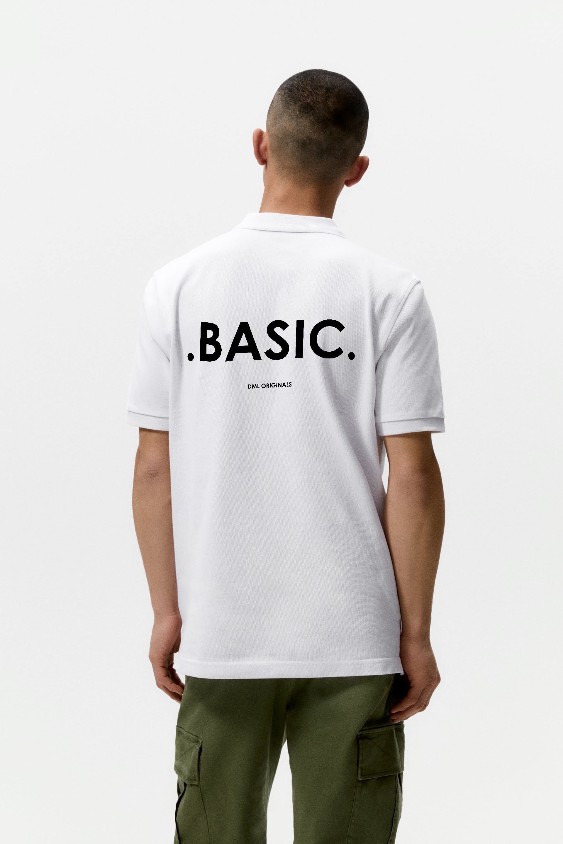 BASIC WHITE POLO SHIRT