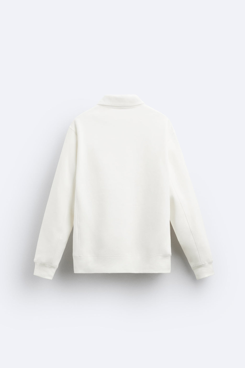 OFF WHITE HALF ZIP SWEATSHIRT