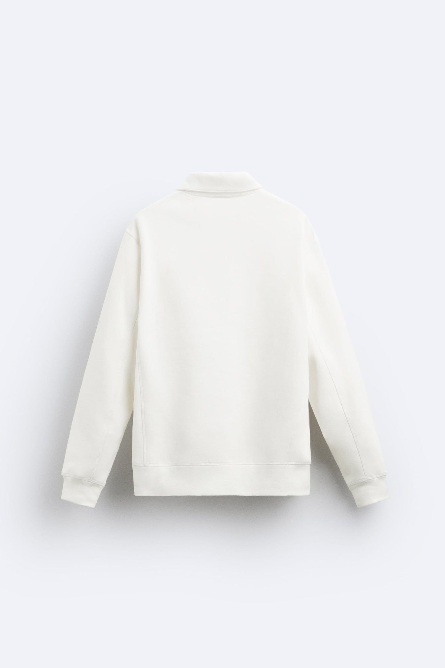 OFF WHITE HALF ZIP SWEATSHIRT