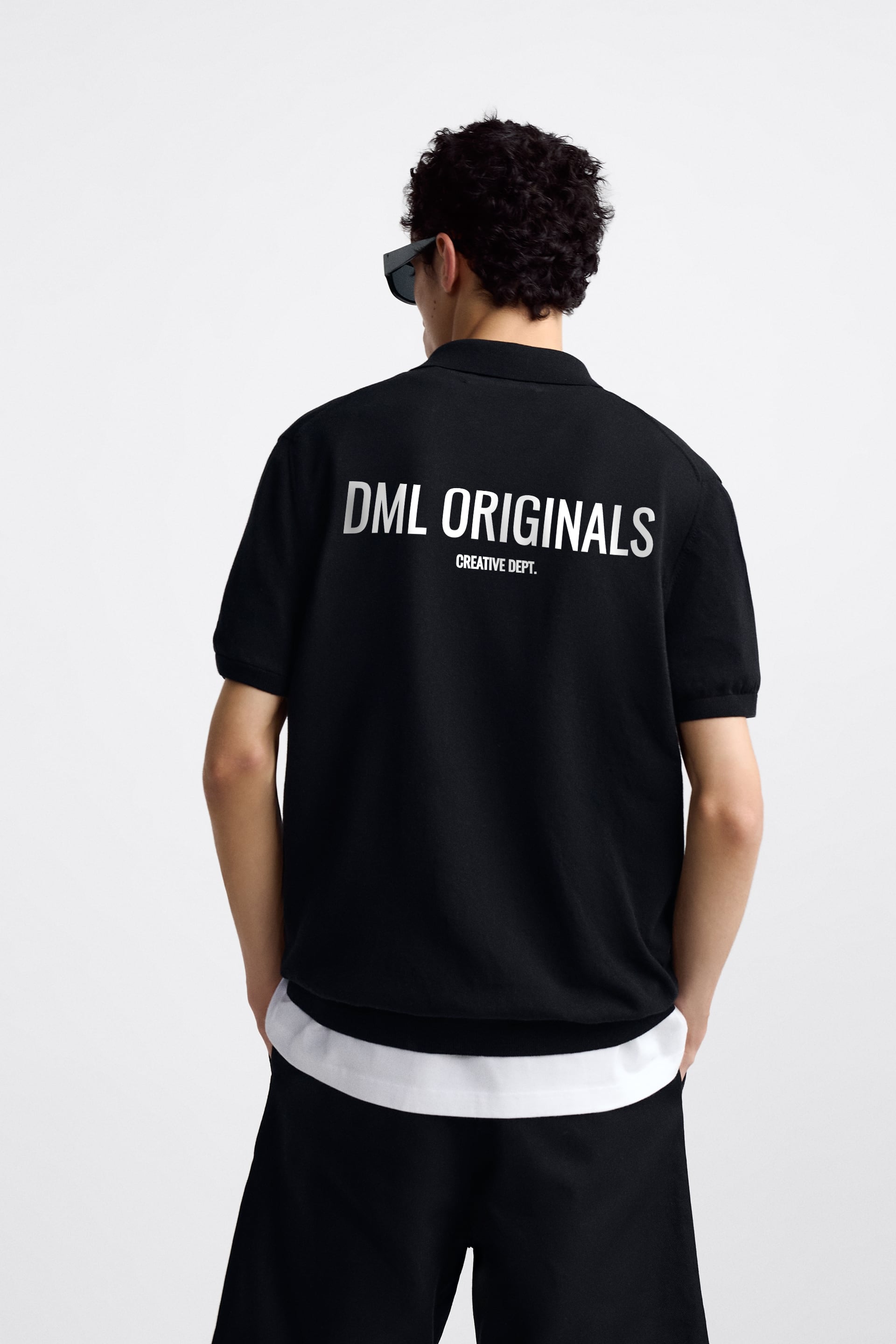 DML ORIGINALS BLACK POLO SHIRT