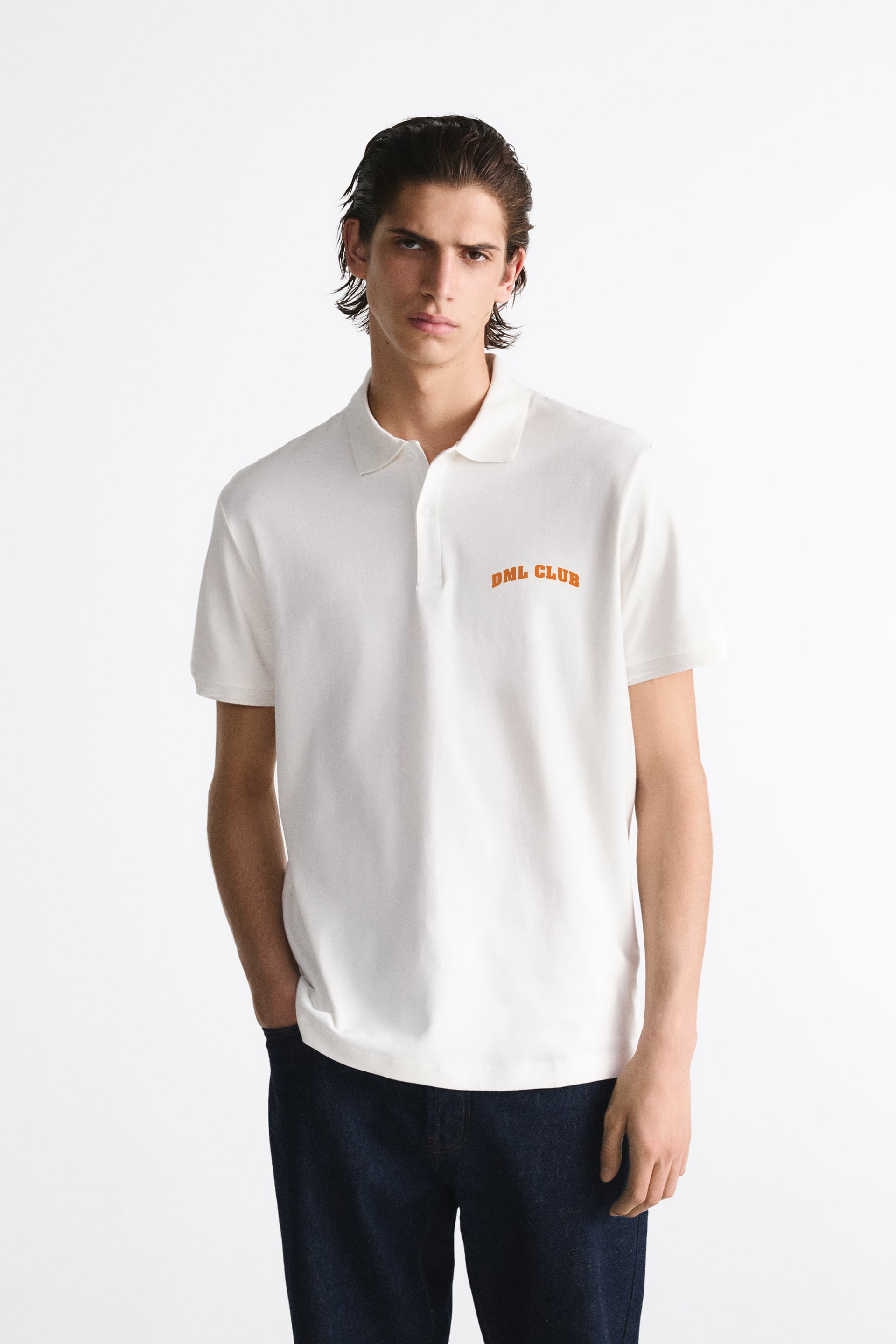 DML CLUB WHITE POLO SHIRT