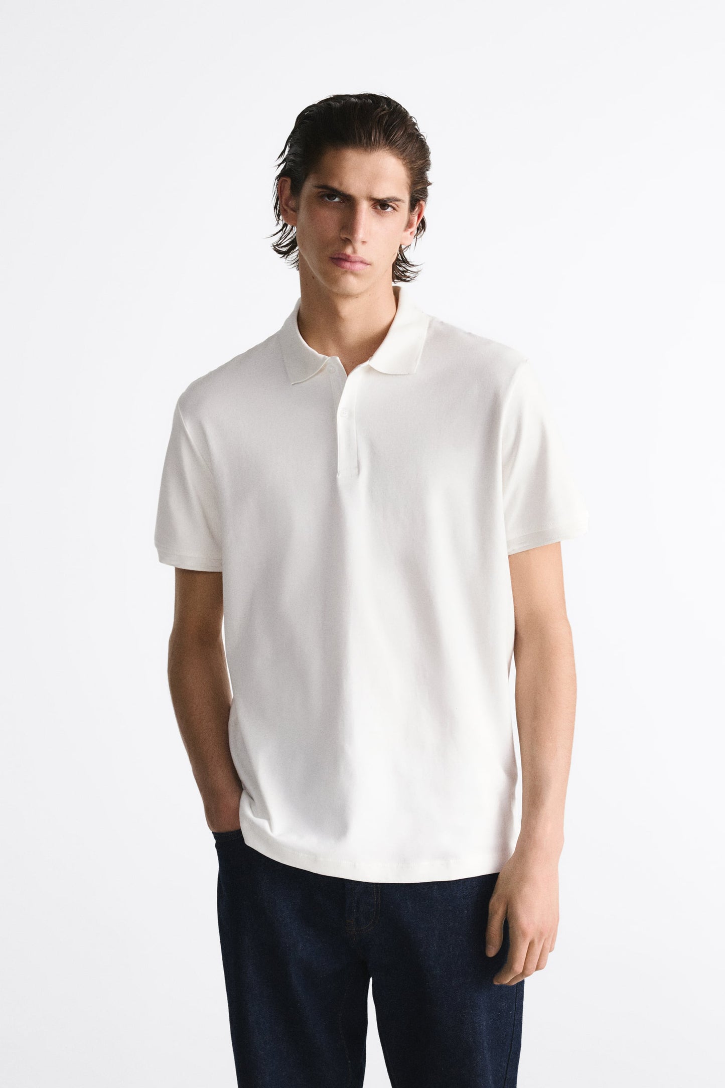 TOP TIER WHITE POLO SHIRT