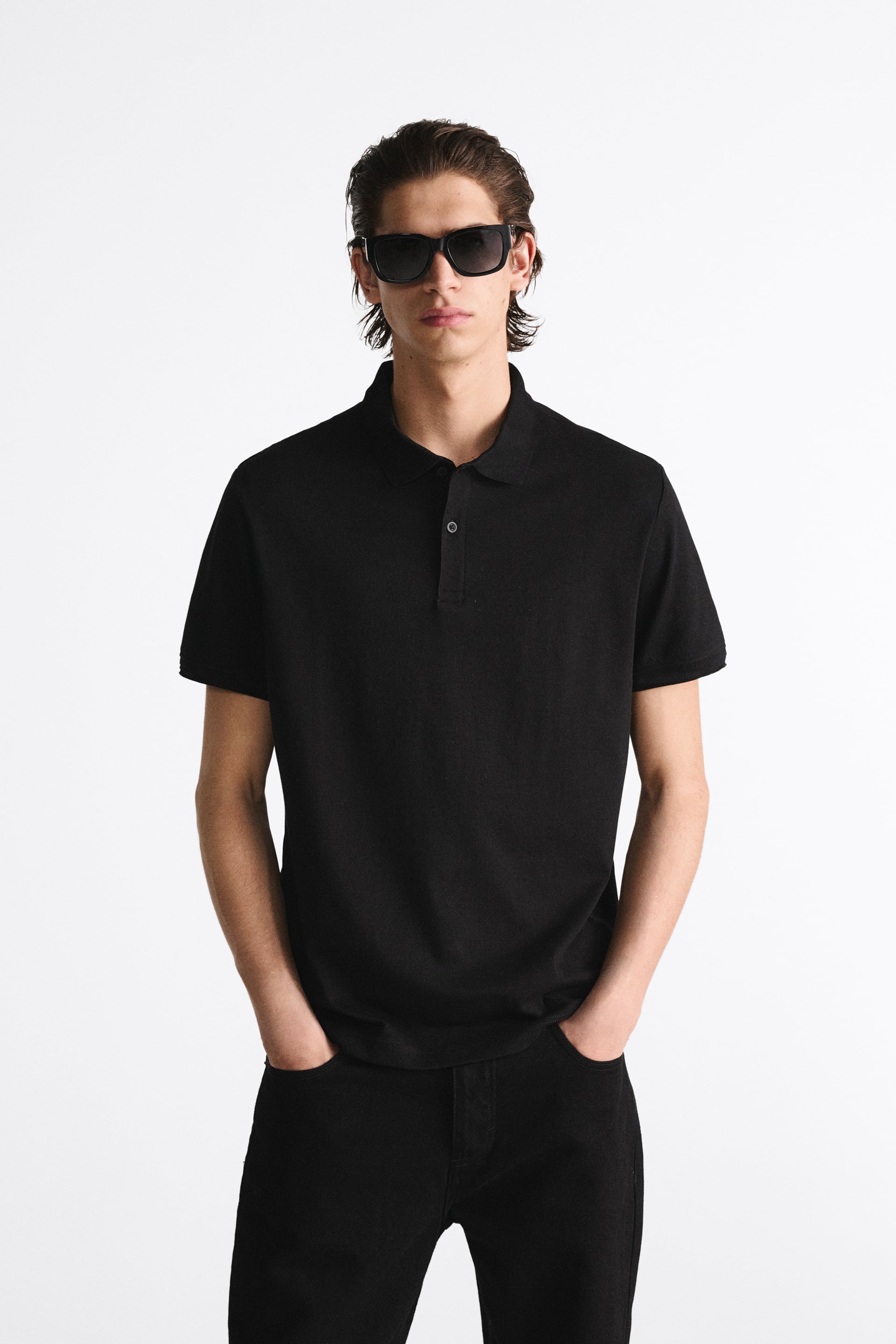 BILLIONAIRE GOLD BLACK POLO SHIRT