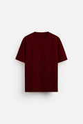 MAROON SWEATSHIRT HEAVYWEIGHT OVERSIZED T-SHIRT