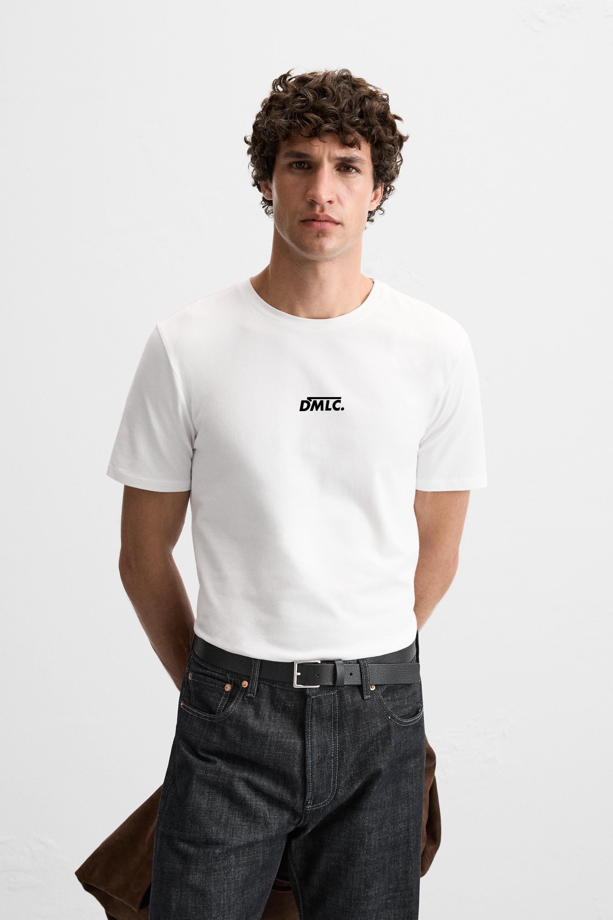 Dead Inside White Stretch Regular T-shirt