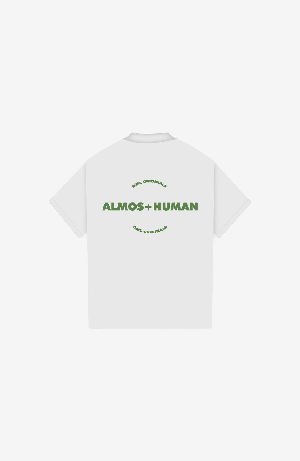 ALMOS+HUMAN WHITE POLO SHIRT