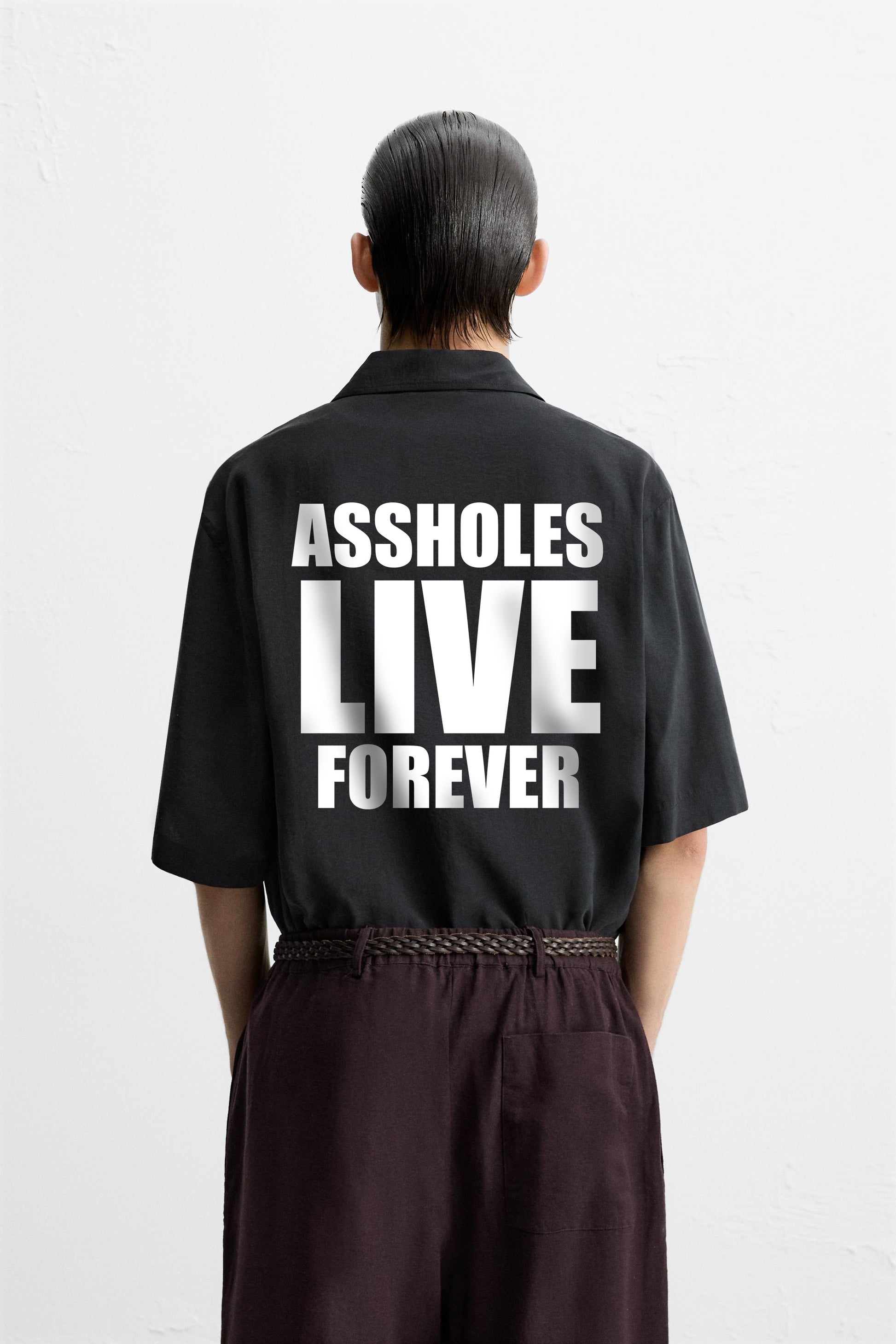 LIVE FOREVER RELAXED FIT FLOWING SHIRT