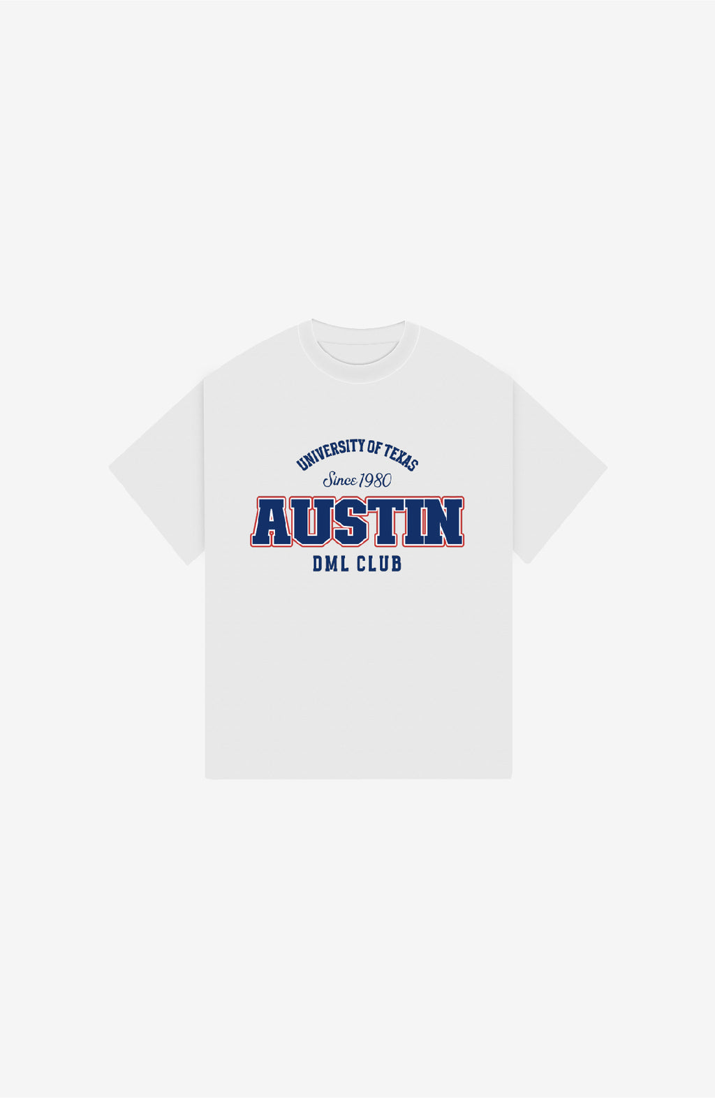 AUSTIN JERSEY WHITE OVERSIZED T-SHIRT