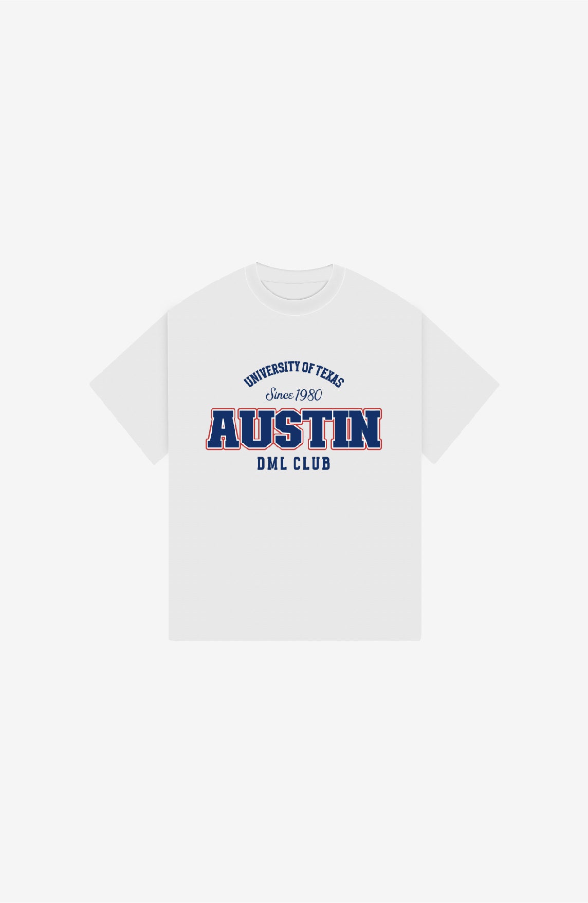 AUSTIN JERSEY WHITE OVERSIZED T-SHIRT