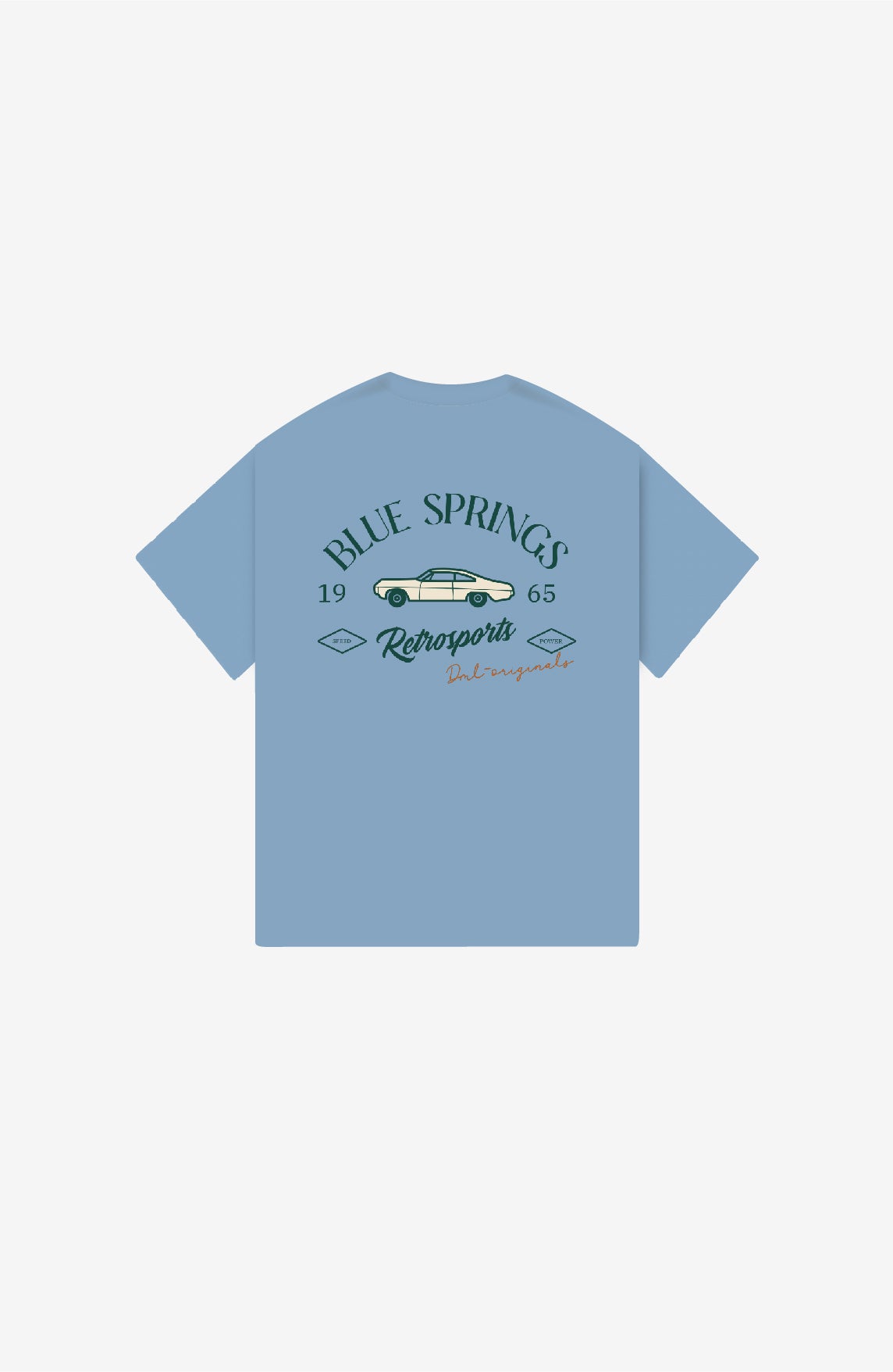 BLUE SPRINGS VINTAGE SKY OVERSIZED T-SHIRT
