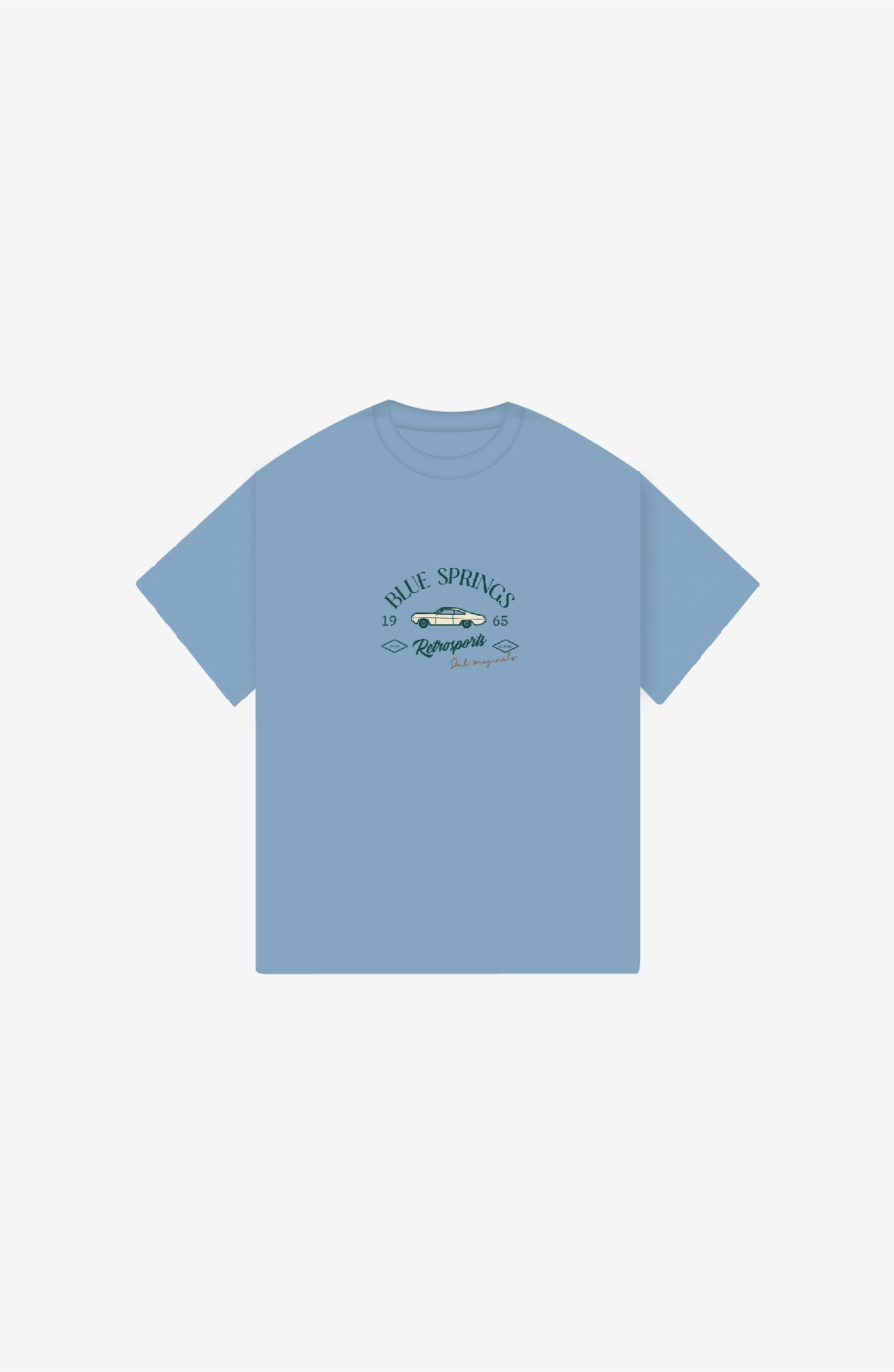 BLUE SPRINGS VINTAGE SKY OVERSIZED T-SHIRT