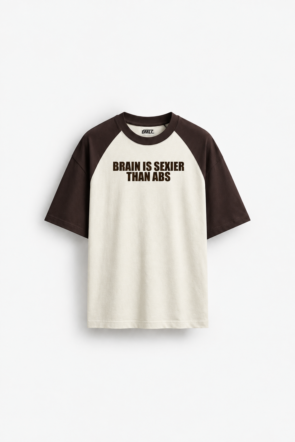 BRAIN VS ABS OVERSIZED RAGLAN TSHIRT