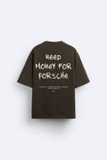 PORSCHE TSHIRT IN COFFEE COLOR