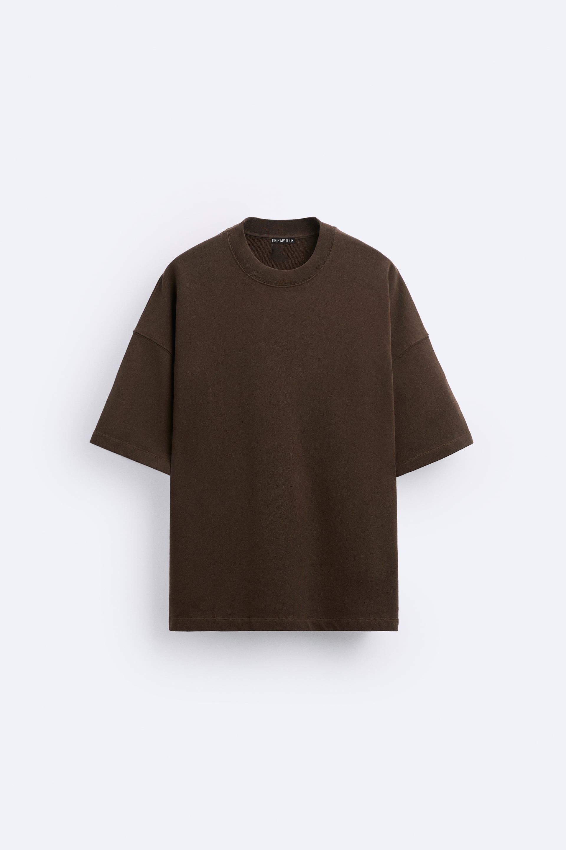 WOOD BROWN LOOSE FIT T-SHIRT
