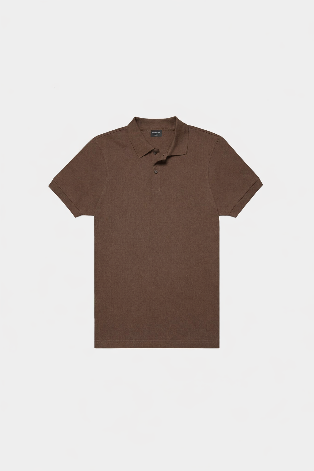 MOCHA SUPER SOFT PIQUE KNIT REGULAR POLO SHIRT