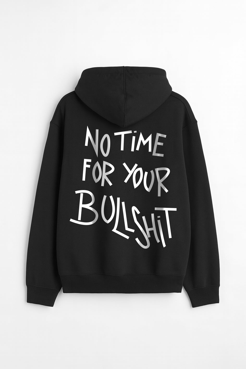 NOTIME UNISEX BLACK OVERSIZED HOODIE