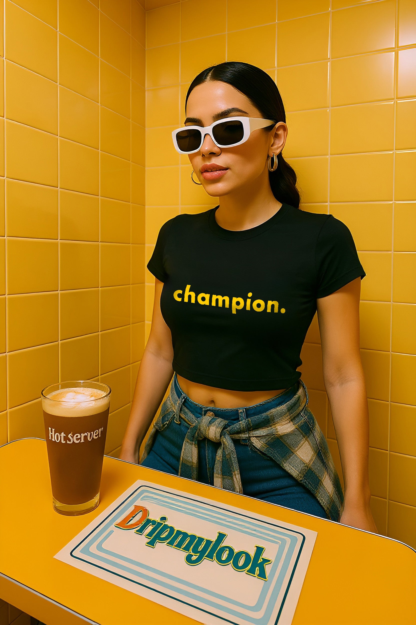 BLACK BABY TEE