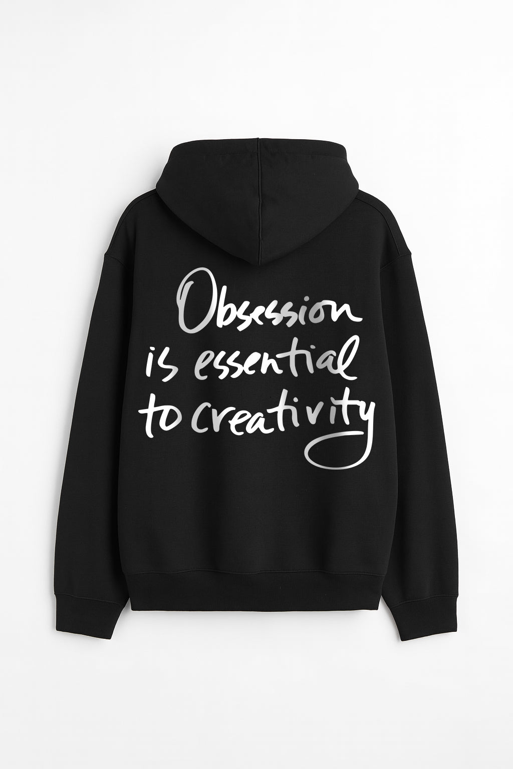 OBSESSION UNISEX BLACK OVERSIZED HOODIE