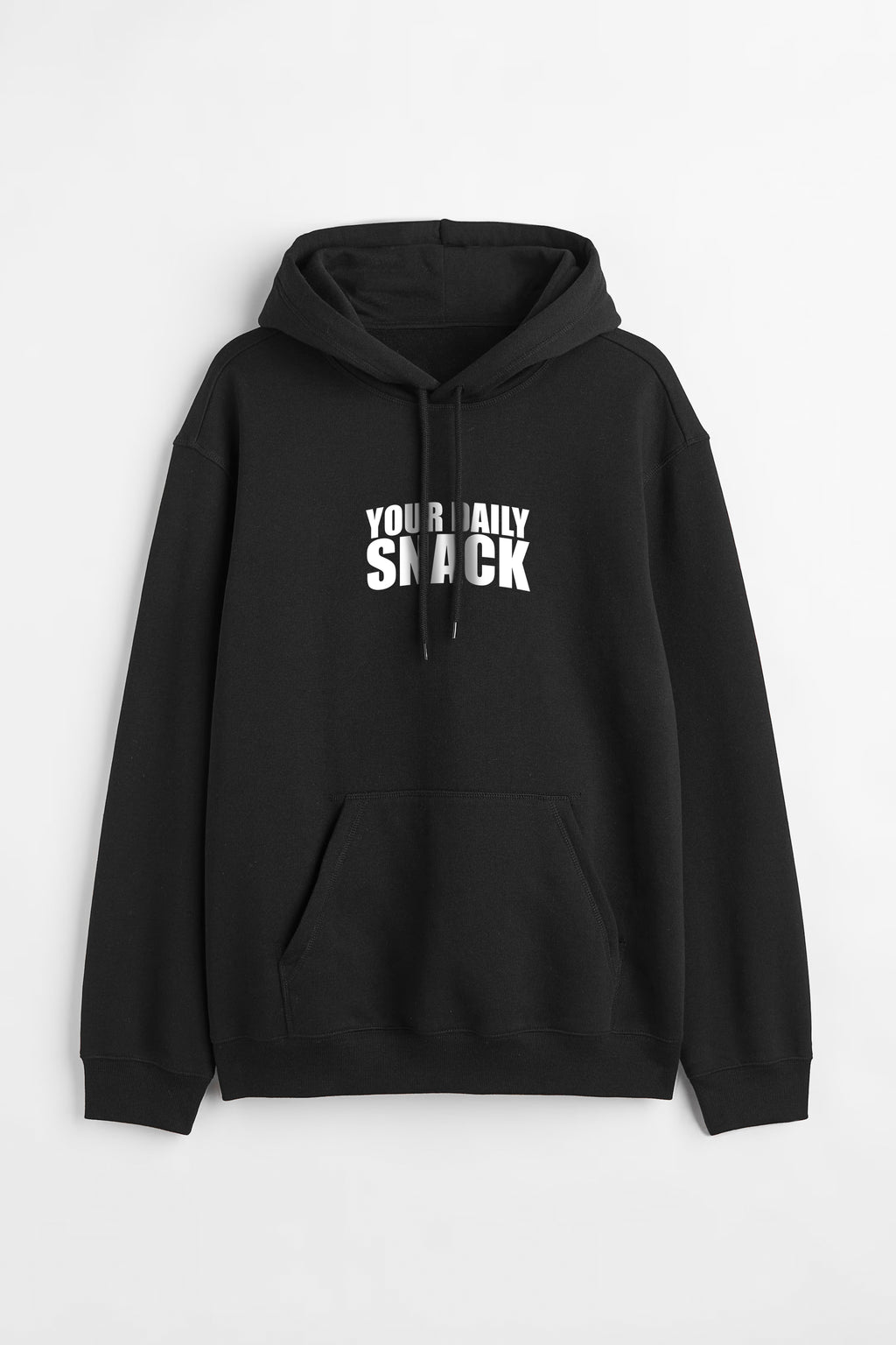 DAILY SNACK BLACK OVERSIZED HOODIE