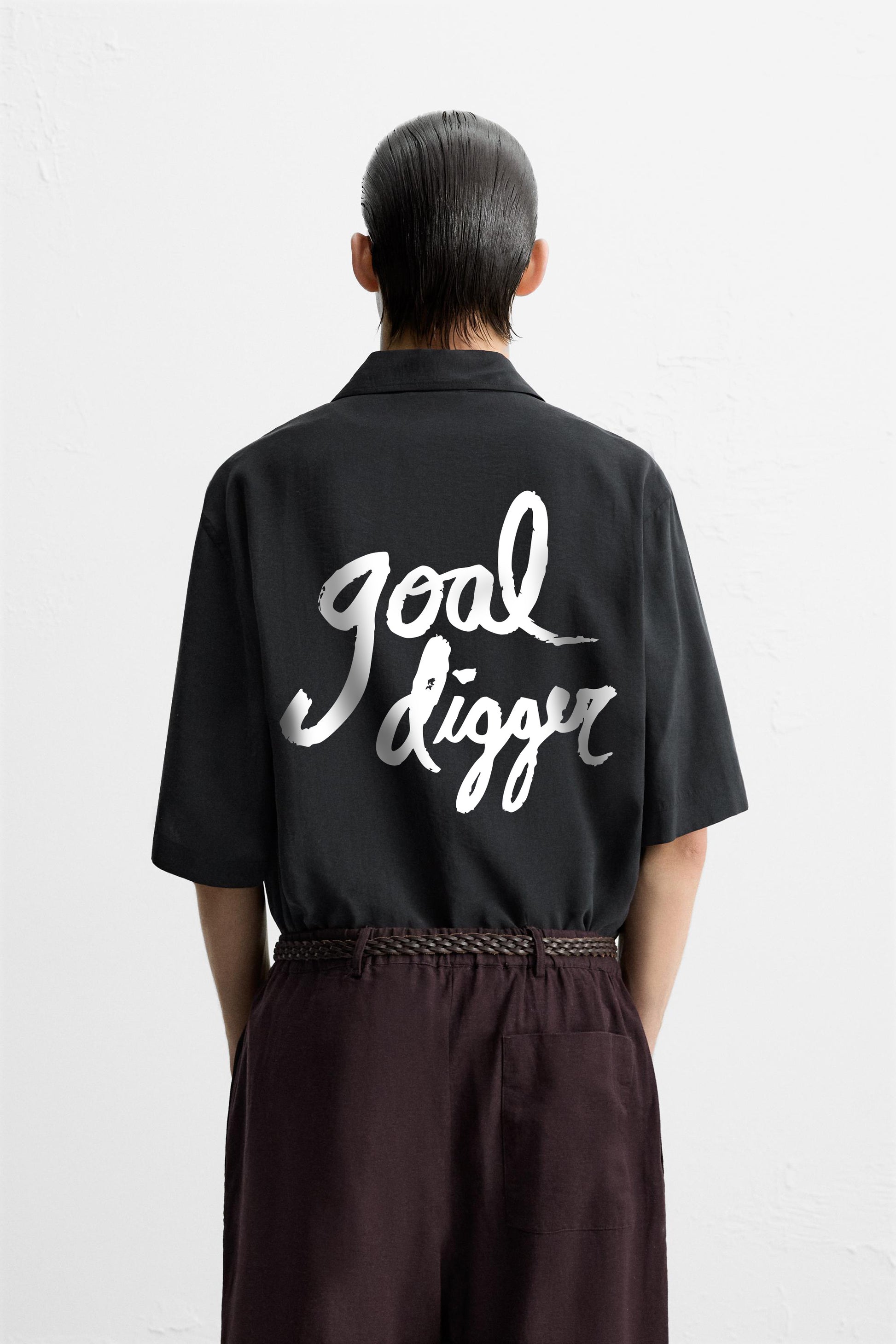 GOAL DIGGER RELAXED FIT FLOWING SHIRT