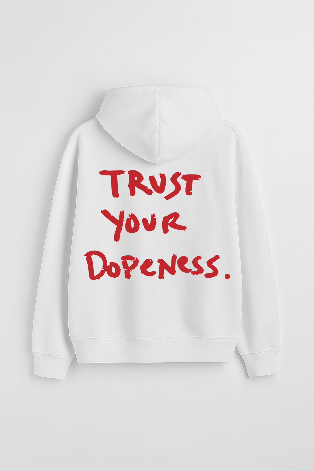DOPENESS UNISEX WHITE OVERSIZED HOODIE