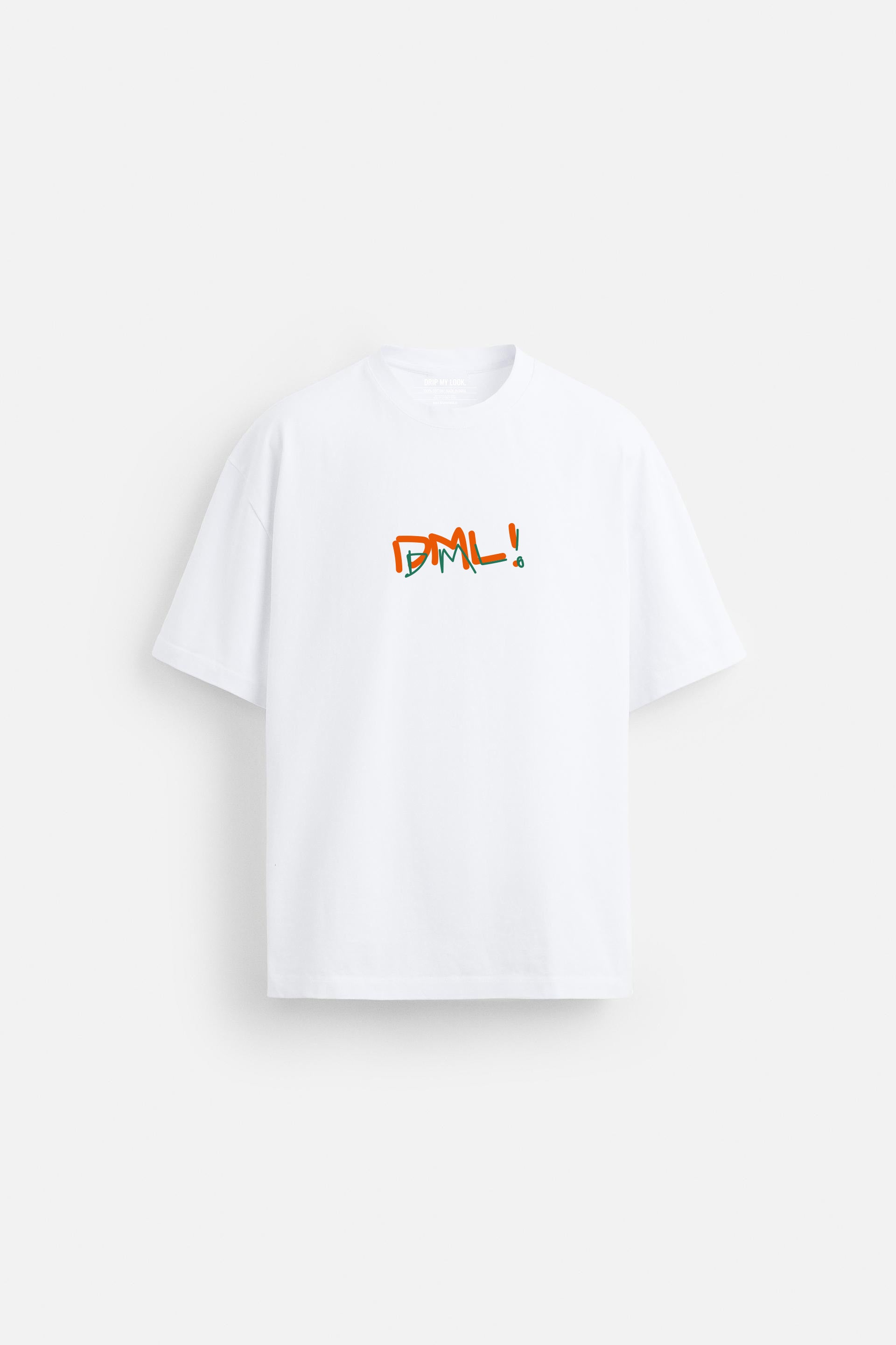 WHAT IF WHITE LOOSEFIT TSHIRT