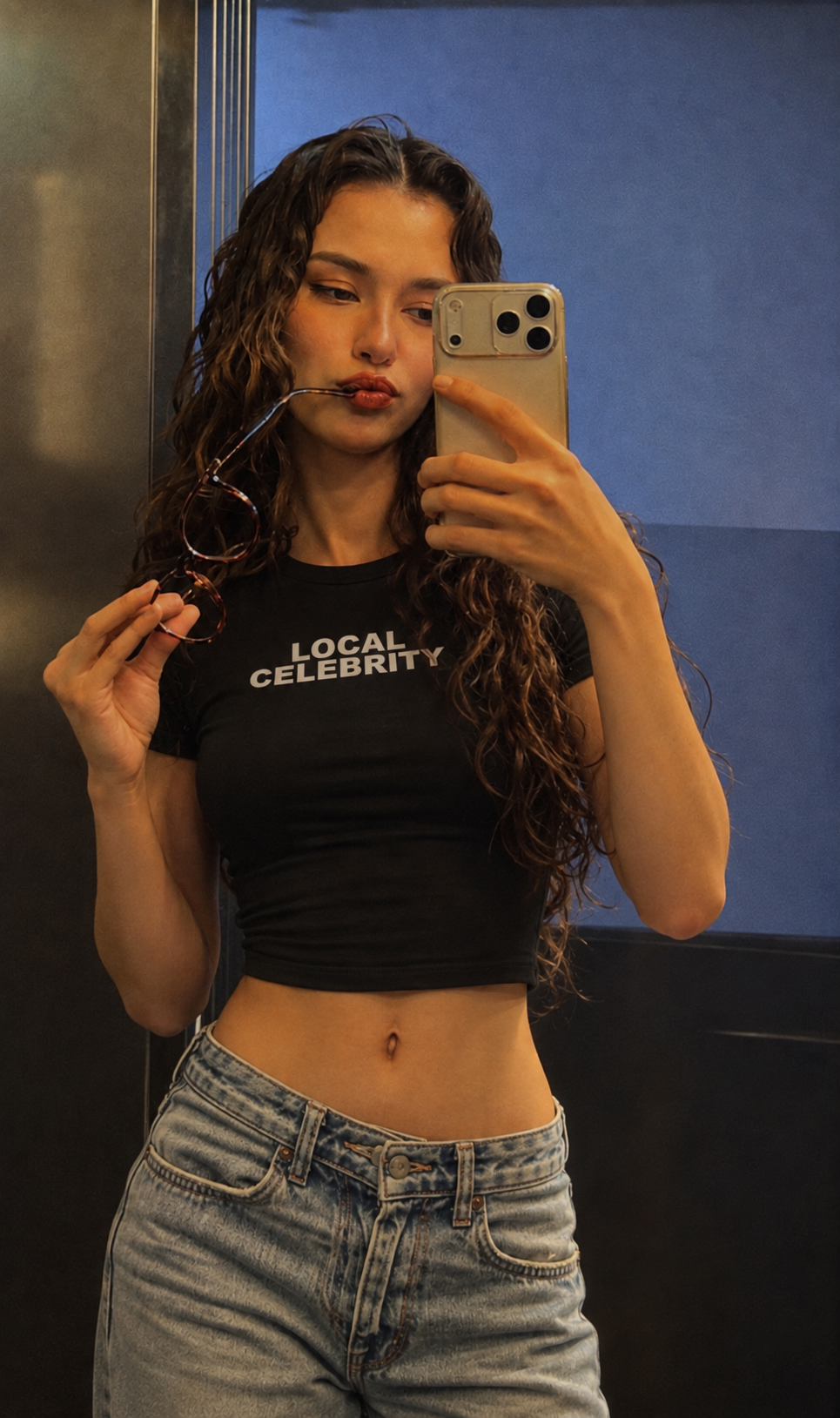 LOCAL CELEBRITY BABY CROP TOP