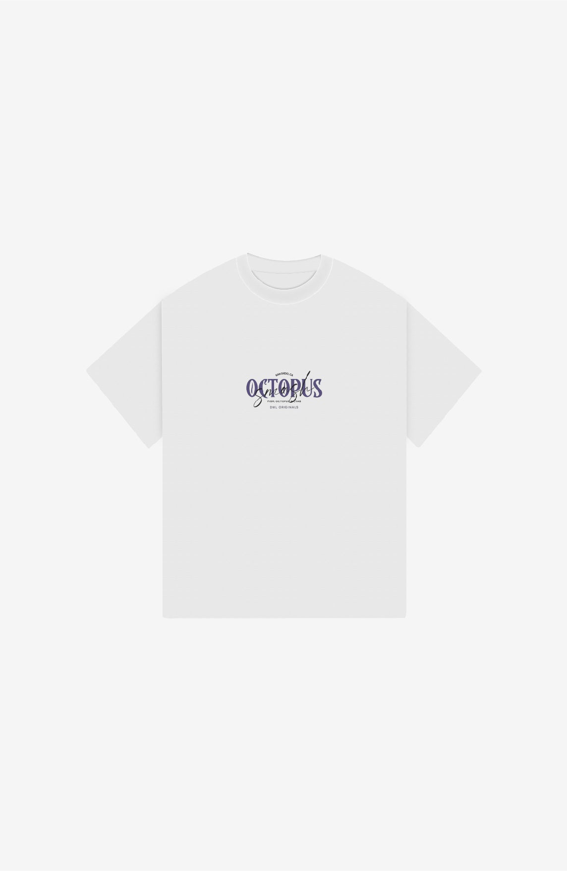 OCTOPUS WHITE OVERSIZED T-SHIRT
