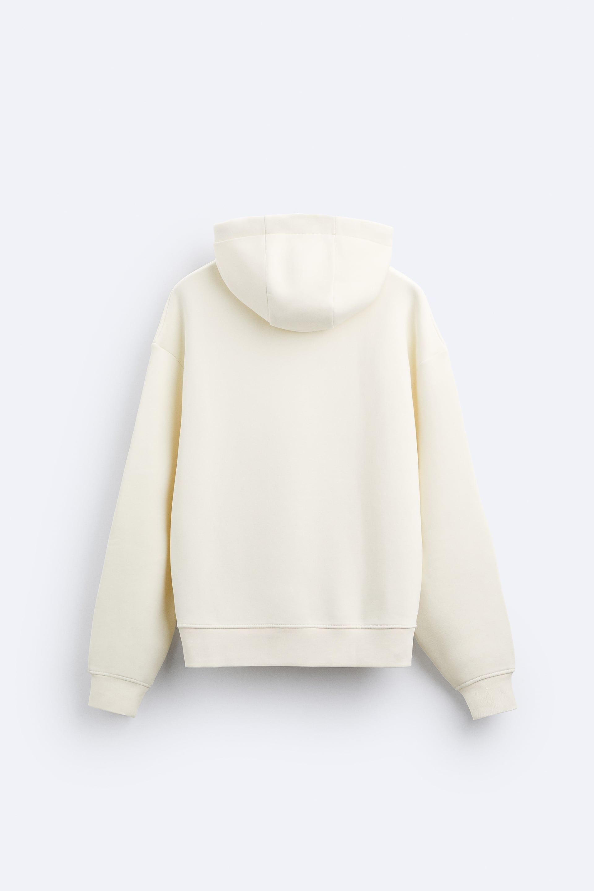 MONEY NEVER CHEATS OVERSIZED FIT HOODIE - OFF WHITE