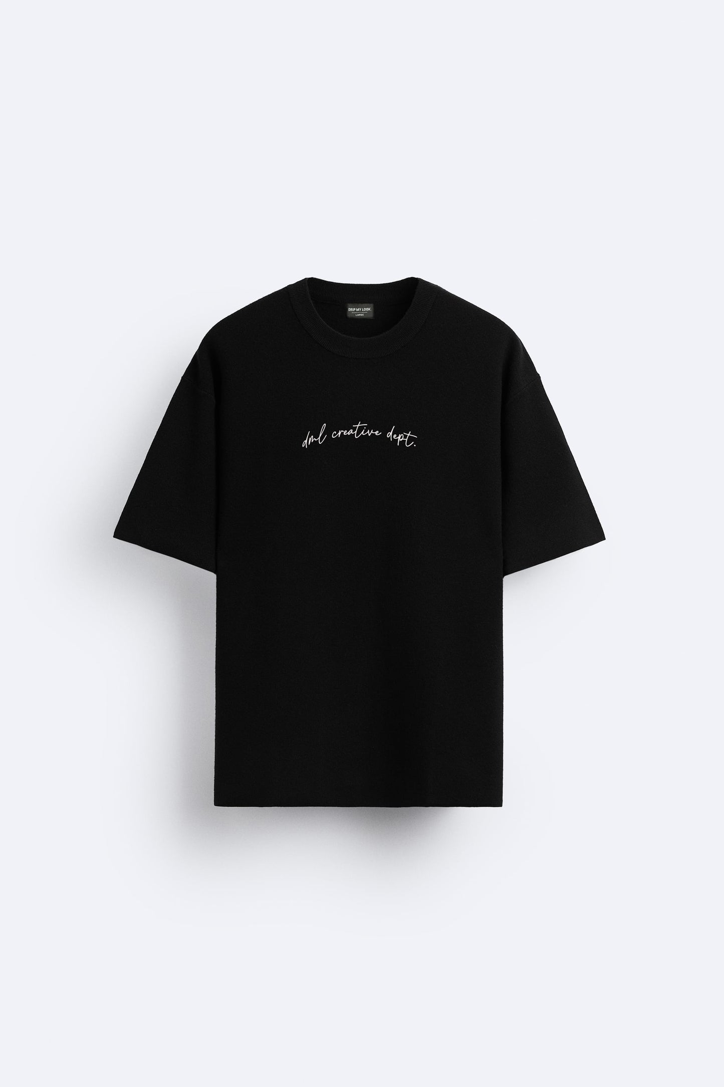 OPERATION DRIFT BLACK PREMIUM LOOP KNIT TERRY OVERSIZED T-SHIRT