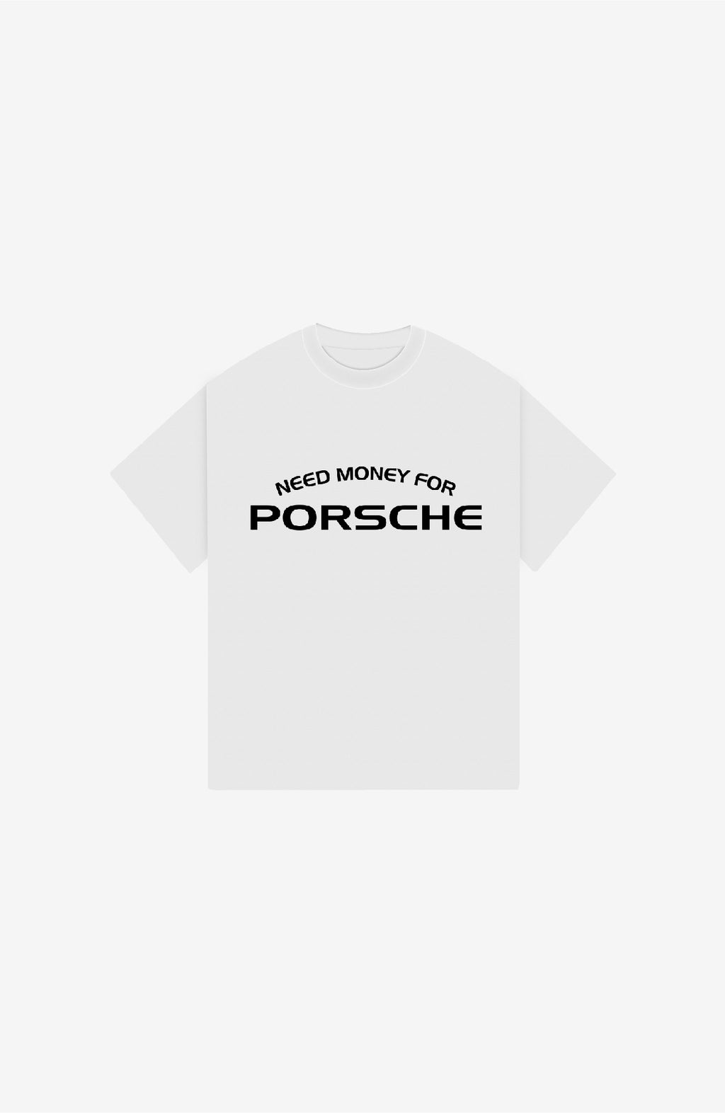 MONEY FOR PORSCHE WHITE OVERSIZED T-SHIRT