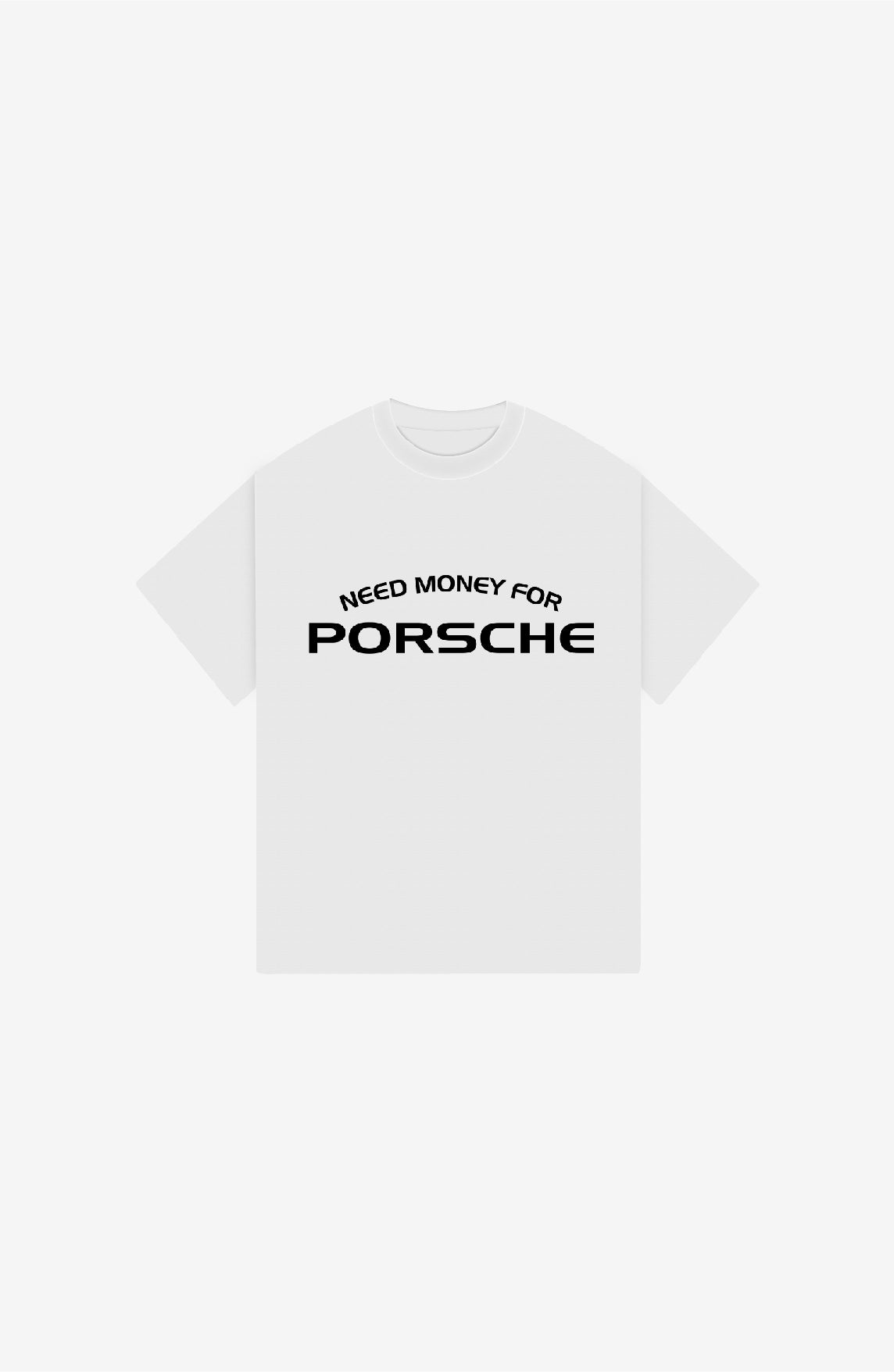 MONEY FOR PORSCHE WHITE OVERSIZED T-SHIRT