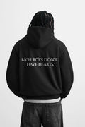 RICH BOYS UNISEX BLACK OVERSIZED HOODIE
