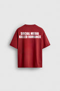 ROMANCE RED OVERSIZED TSHIRT