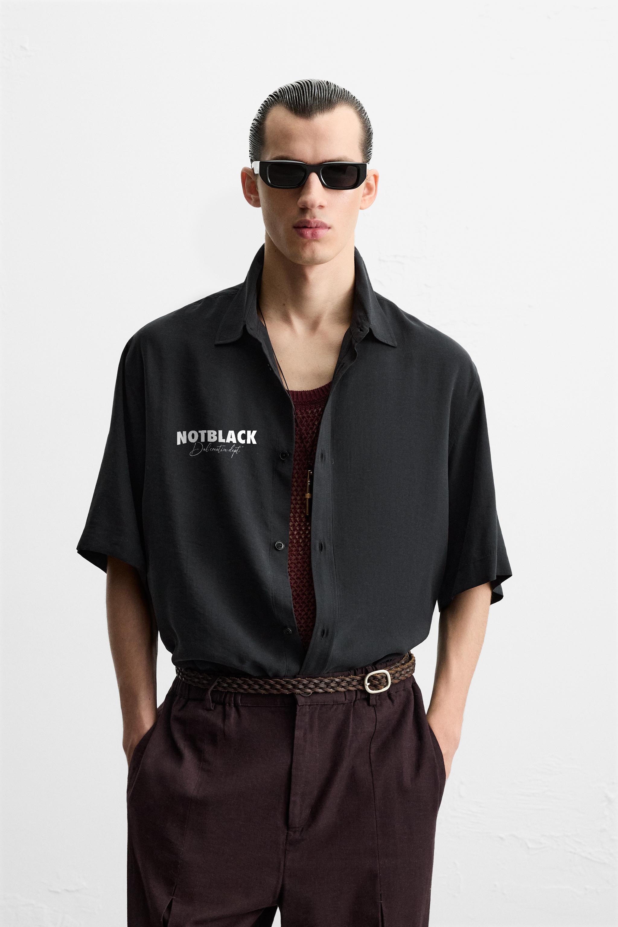 NOTBLACK RELAXED FIT FLOWING SHIRT