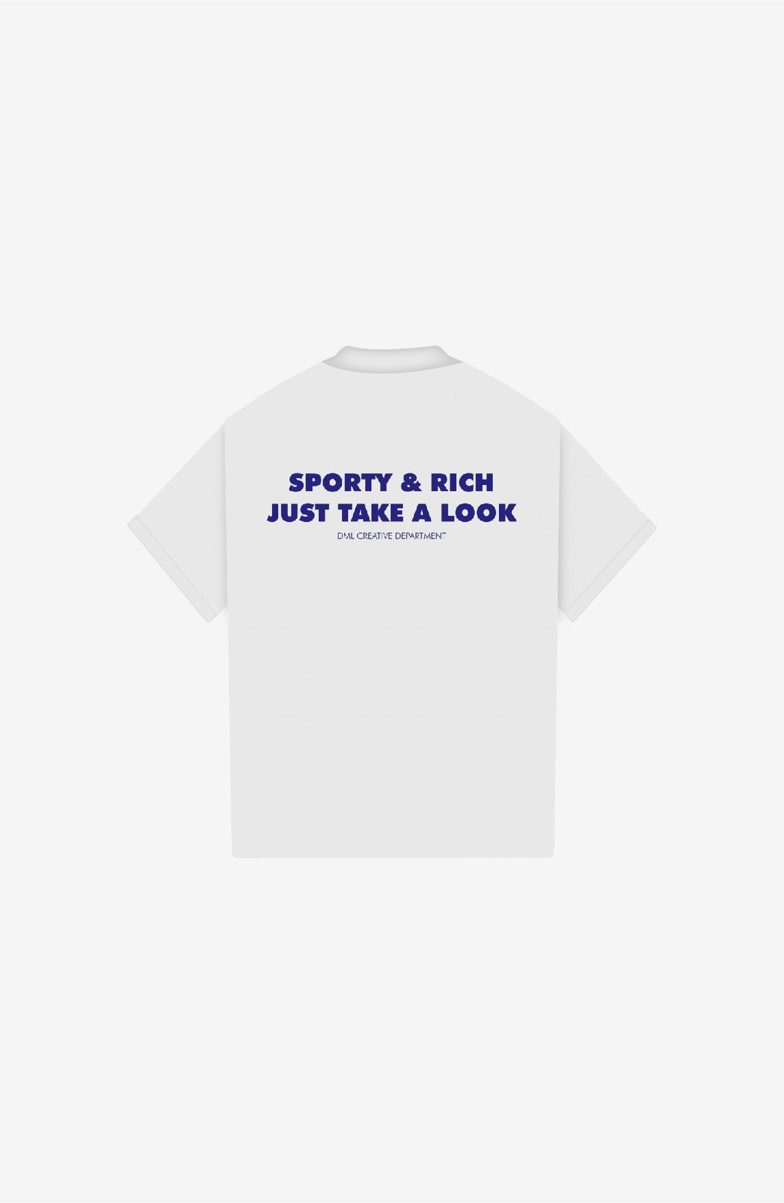 JUST TAKE A LOOK WHITE POLO SHIRT