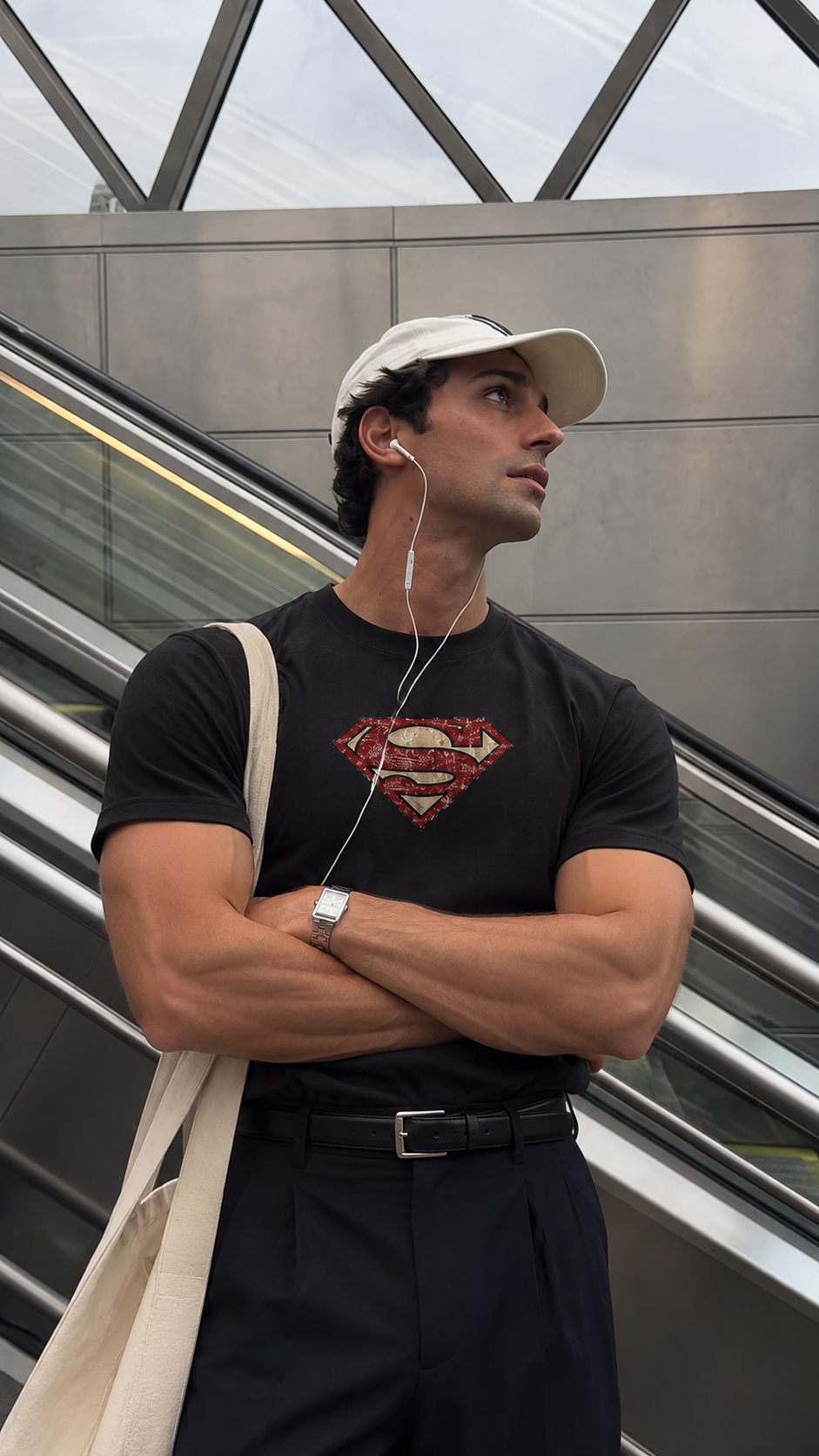 SUPERMAN STRETCHY TSHIRT (DARK EDITION)