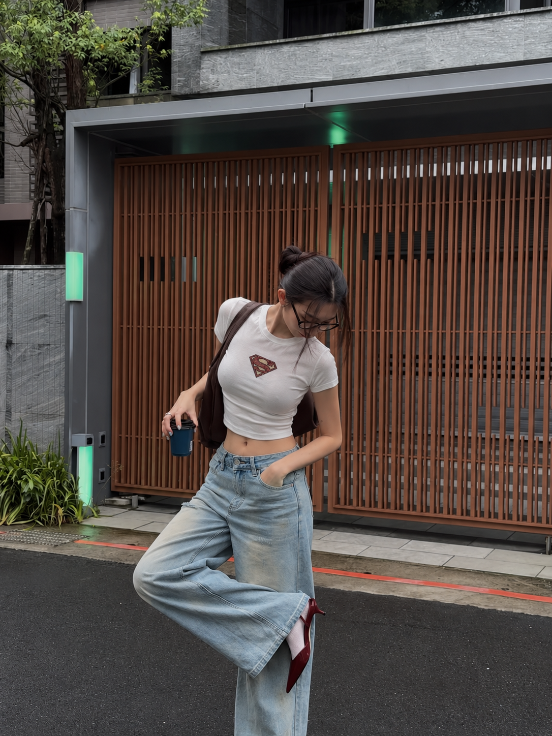 SUPERMAN BABY CROP TOP
