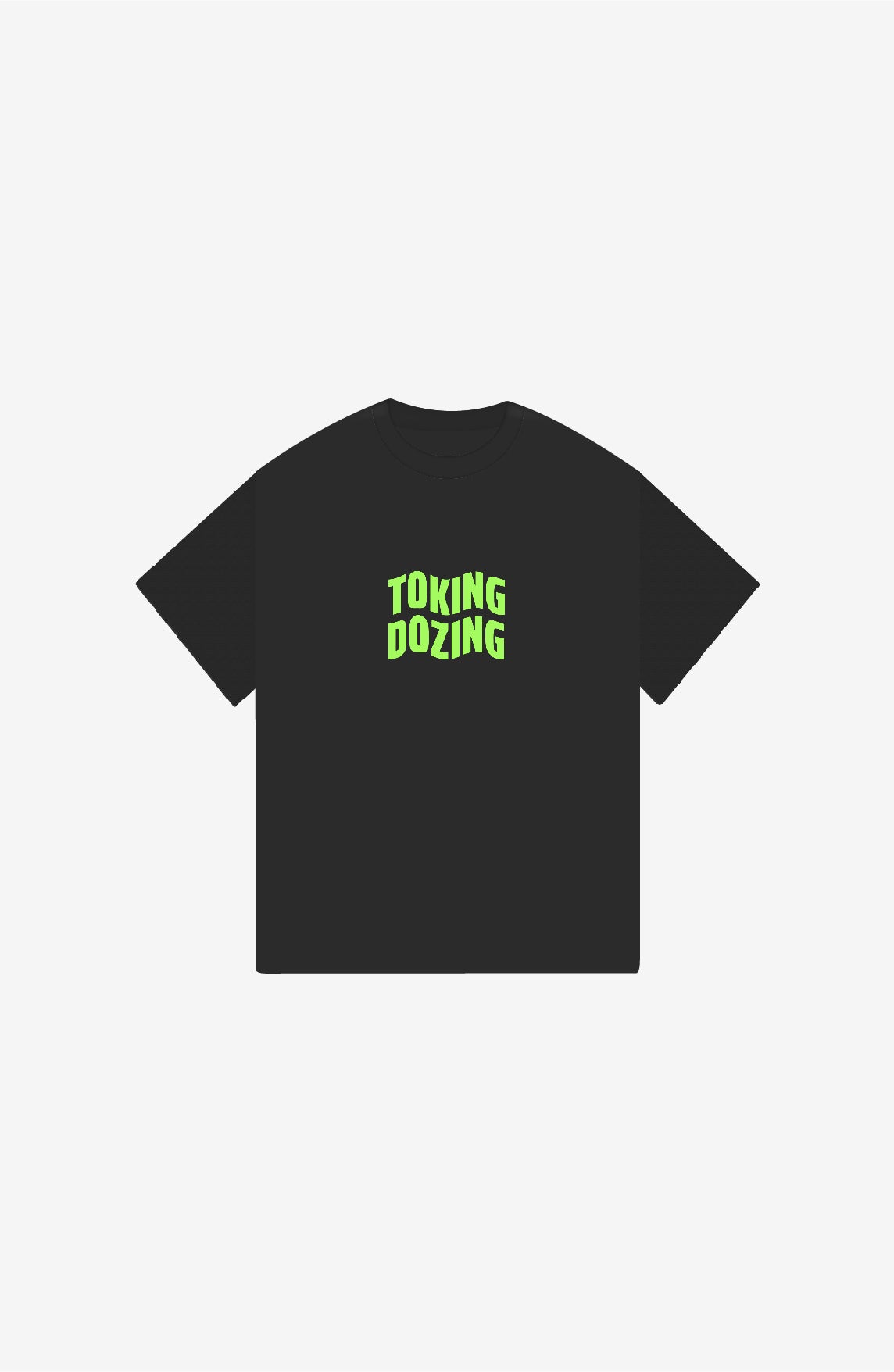 TOKING DOZING BLACK OVERSIZE T-SHIRT